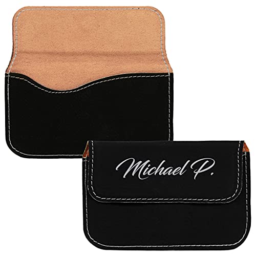Personalized Leatherette Card Holder
