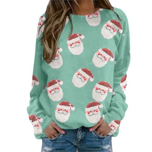 Sweatshirt femme mint green en taille s t-shirt manches longues