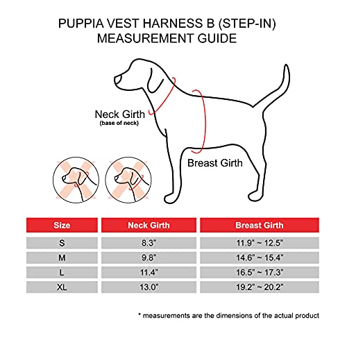 Puppia Brustgeschirr für kleine und mittelgroße Hunde - Serval Harness B - verstellbar und komfortabel, Beige, M