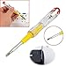 Yellow Intelligent Voltage Tester Pen Contact Voltage Tester Screwdriver Induction Power Detector Pen Electric Test Pen Screwdriver AC 100-500V Electrical
