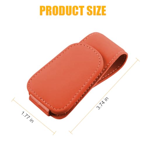Image of AICEL Sunglasses Holders for Car Sun Visor, Leather Eyeglasses Hanger Mounter, Magnetic Glasses Holder and Ticket Card Clip, Auto Interior Accessories Universal for SUV Pickup Truck
