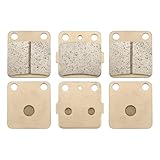 ZICOO Sintered Front and Rear Brake Pads for Yamaha Blaster 200 Wolverine 350 Warrior 350 Banshee 350 Raptor 125, YFZ350 YFS200 YFM350 YFM125R