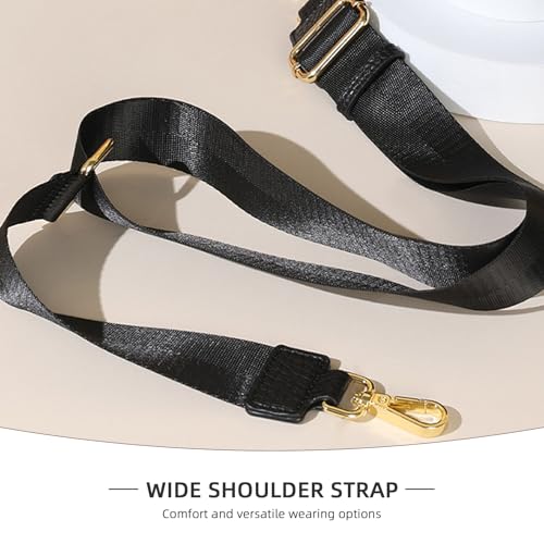 Crossbody Purse for Women, Vegan Leather Small Shoulder Handbags, Trendy Crossbody Bags with Wide Strap3