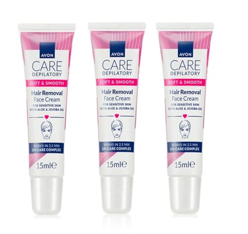 Avon Care Soft & Smooth Face Facial Hair Removal Depilatory Cream 15ml (3)