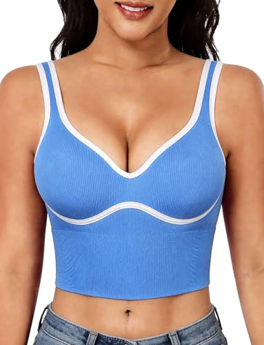 Camiseta sin mangas con copas fijas SEAUR para entrenar y lucir look urbano de contraste