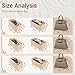 Lckaey Purse Organizer for Hermes birkin bag 35 Felt organizer insert Y013M Pull beige-L