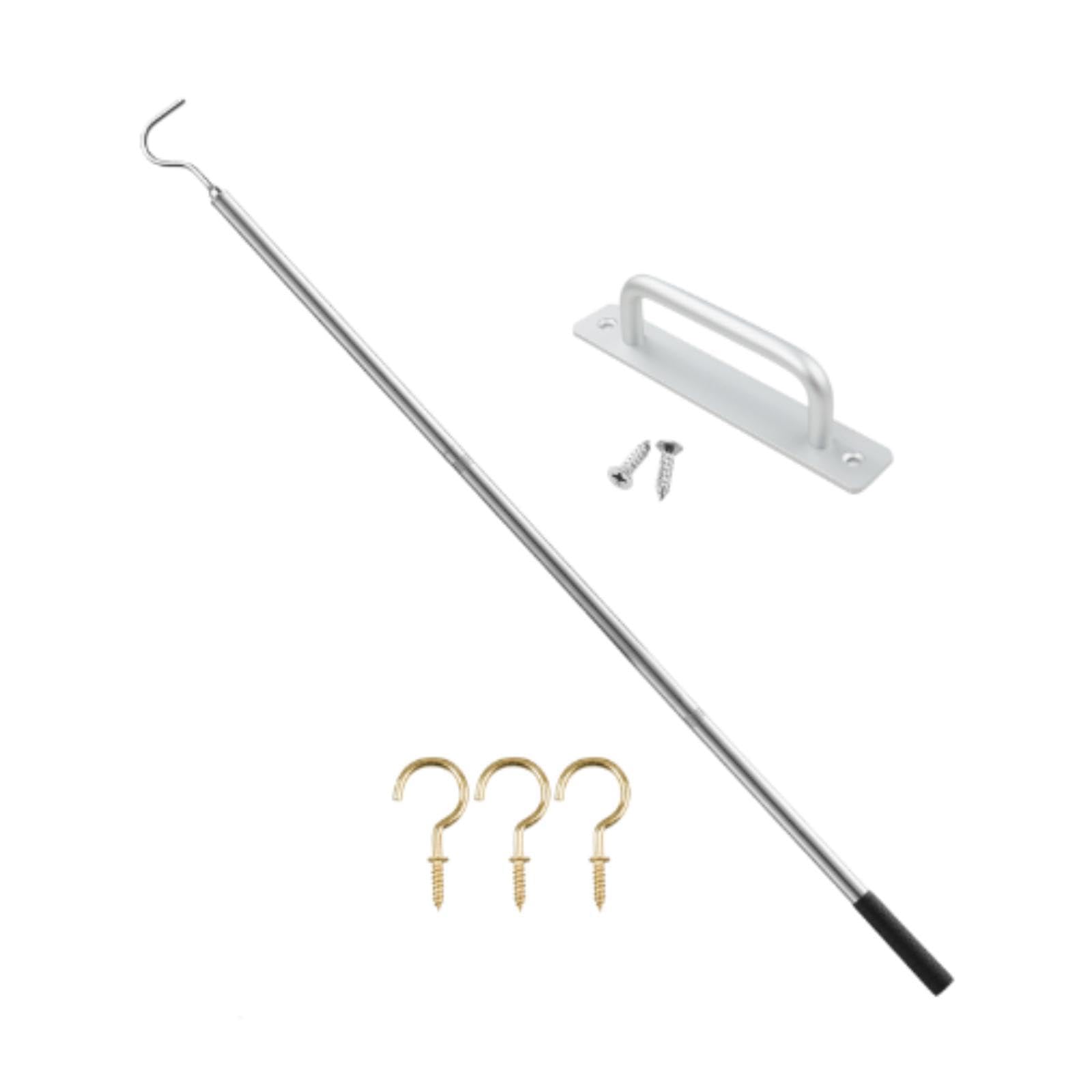 Ladder Pull Down System Kit for Home Hardware Kit Lightweight Extension Pole-image-1