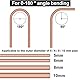 Ticfox 4 in 1 Manuelle Rohrbiegemaschine, 0-180 Grad Heavy Duty Rohrbieger 4 mm 6 mm 8 mm 10 mm Manuelles Rohrbiegewerkzeug für Rohre aus Kupfer, Messing, Aluminium und weichem Metall