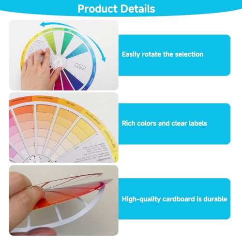 Image of 2 Pcs Color Wheel Set, Art Makeup Mixing Guide New