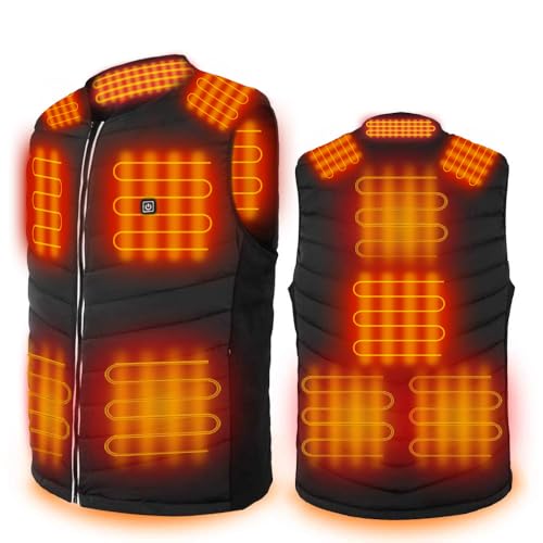 Hoson Heated Vest,9 Heating Zones Heated Jacket for Men and Women, Winter Heating Vest Hunting