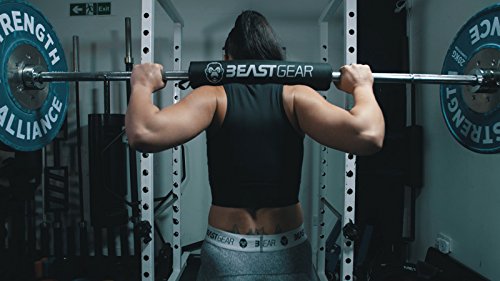 Beast Gear Barbell Pad For Hip Thrust Machine - Heavy Duty, Weightlifting Hip And Squat Bar Pad W/Secure Hook & Loop Fastener - Cushioned Foam Support For Weighted Bar #TOP2