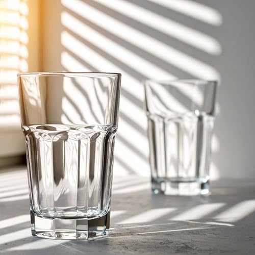 Vasos de bebida de cristal Glasmark Krosno 1992 con brillo duradero y máxima transparencia 6
