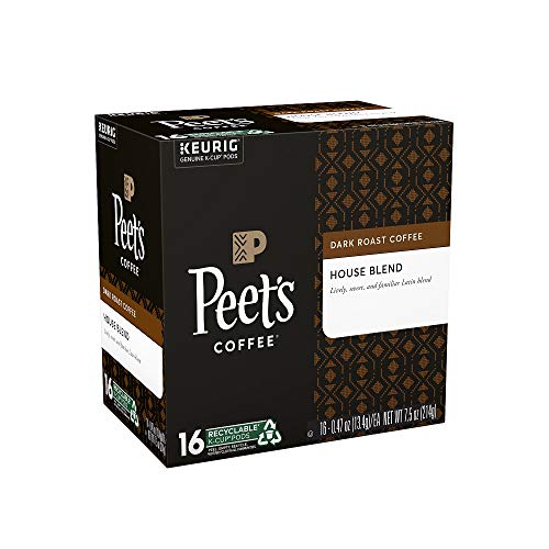 Peet's Coffee House Blend Dark Roast Coffee K-Cup Coffee Pods (16 Count) #TOP1
