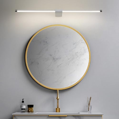 Espejo iluminado sin sombras con aplique LED de bano luz neutra antiniebla 40cm