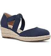 Juliet Holy Women's Bohemian Espadrille Wedge Sandals with Elastic Strap