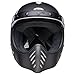 Bell Moto-3 Unisex-Adult Cruiser Motorcycle Helmet - FH Old Road Matte/Gloss Black/White / Large