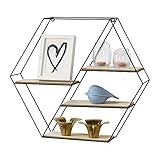 Das moderne und stylische Wandregal dient als nützliche Ablage und lässt sich ganz einfach an der Wand montieren.