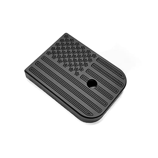 Milspin CNC Engraved Magazine Base Plate for Glock Gen 1-5, Glock 20 21 29 41 | Blacked Out American Flag | Made in USA | Glock Accessories