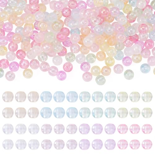 Magibeads 200 perles acrylique 6mm iridescent