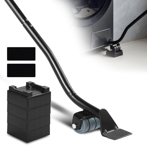 Furniture Lifter Tool Set – Heavy Duty Steel Lever & 3 Sliding Pads – Lifts up to 550 lbs – Ideal for Moving Sofas, Appliances & More