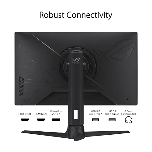 ASUS ROG Strix 27” 1440P Gaming Monitor (XG27AQMR) - 27”, QHD (2560 x 1440), Fast IPS, 300Hz, 1ms, G-SYNC Compatible, FreeSync Premium Pro, Extreme Low Motion Blur Sync, DisplayPort, DisplayHDR 600 by ASUS - Used condition - Image 6