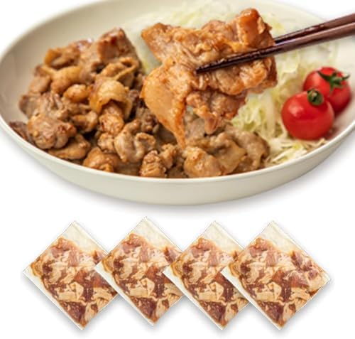 （04:00時点） 武田ハム 味付き 国産 豚肉 600g セット 惣菜 食品 肉加工品 豚肉 国産 バラ肉 業務用 お取り寄せ ギフト 人気 おつまみ 肉 加工肉 内祝い お返し 熨斗 (150g × 4パック, 生姜焼き) お中元 新生活 ストック 冷凍 父の日