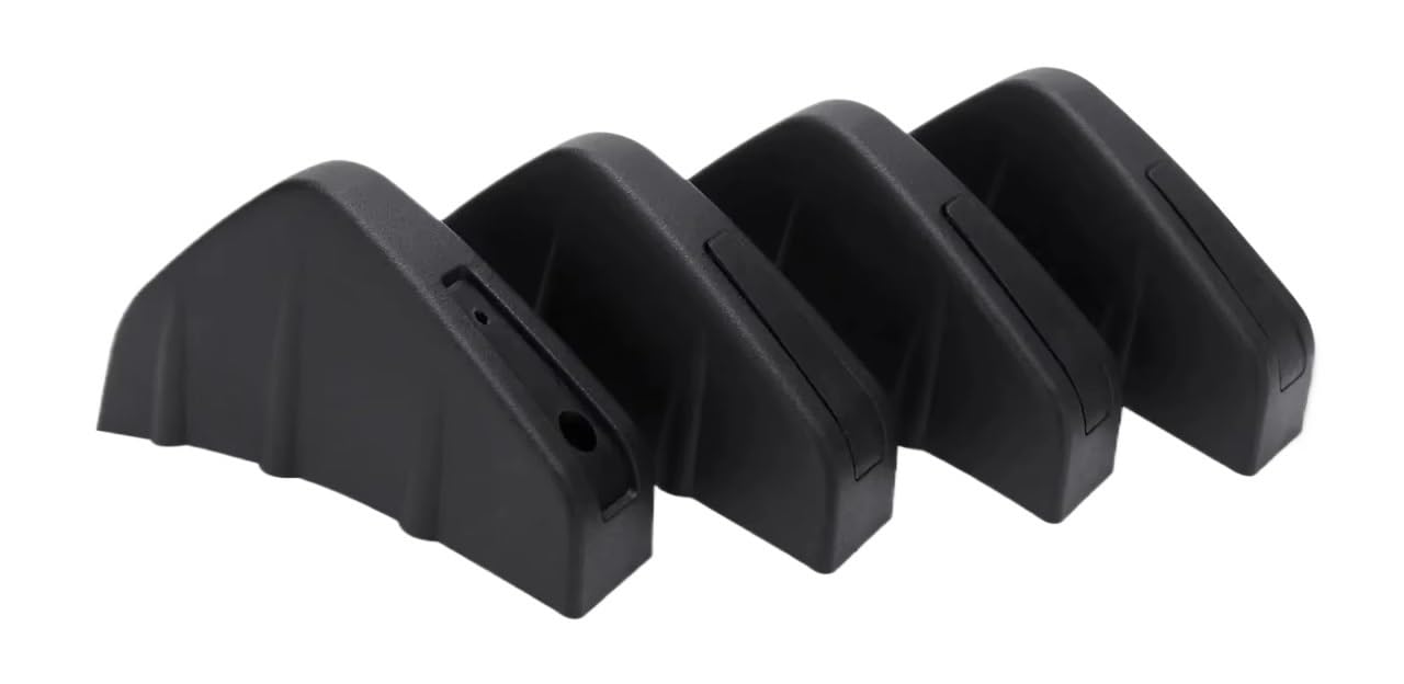 For BMW E60 E46 E90 For F10 Car Rear Bumper Diffuser Caps Universal Rear Bumper Diffuser Lip Splitter Fin Trim Cap Shark Fin Spoiler(Black)