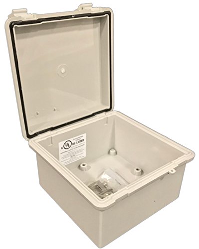 Bud Industries Nbb-15240 Style B Plastic Outdoor Nema Box With Solid Door 5.9" L X 5.9" W X 3.56" H, Gray #TOP2