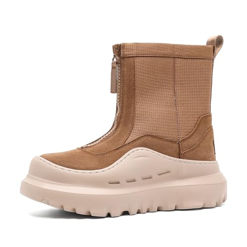 Bottes de neige élégantes et haut de gamme doublées de peluche douce