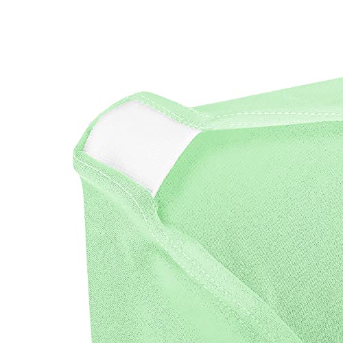 Image of Peomeise 6FT Spandex Table Cover Rectangular Stretch Spandex Tablecloth (Mint,6FT)