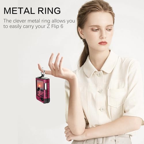 Image of BENTOBEN for Samsung Galaxy Z Flip 6 5G Case with Ring, Heavy Duty 2 in 1 Full Body Rugged Galaxy Z Flip6 Case Girls Women Boy Men Shockproof Protection Cover for Samsung Z Flip 6 6.7 inch,Wine Red