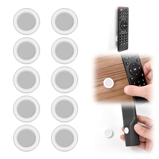 10 Pack No-Drill Magnetic Wall Mount Organizer 1.18” Remote Control Storage Set for TV, Fan, Air Conditioner