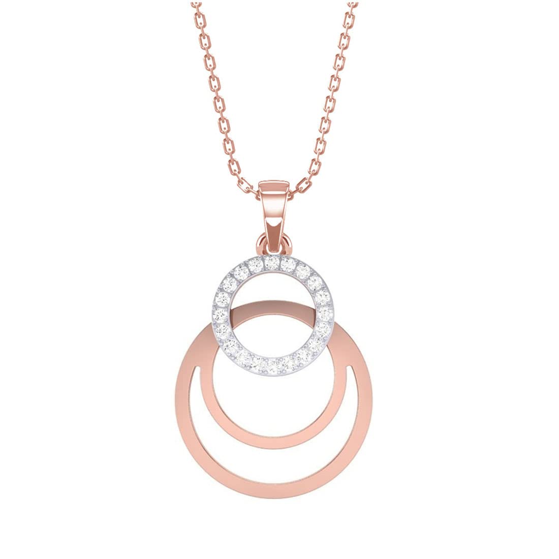 CLARA 925 Sterling Silver Irina Pendant Chain Necklace | Rose Gold Rhodium Plated, Swiss Zirconia | Gift for Women and Girls (B0BD5RFVZP) Amazon Price History, Amazon Price Tracker