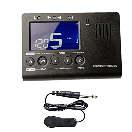 Accordeur et métronome digital, multifonctionnel 3 en 1, adapté à toutes sortes d'instruments à cordes et à vent, guitare ukulélé violon clarinette trompette etc,AUPHY-aroma series Accordeur