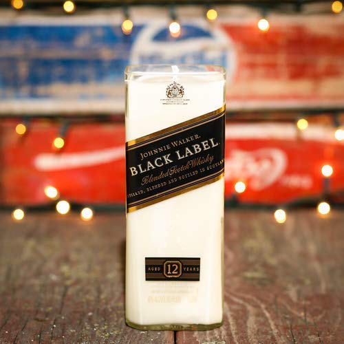 JOHNNIE WALKER Huge Size Black Label Whisky Soy Candle I Recycled