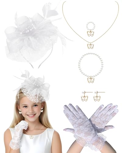 Bnsikun Tea Party Fascinators Hats Church Hats 20s 50s Pillbox Hat Cocktail Mesh Flower Pearl Feather Headband