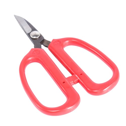 ARTSEWPLY Tijeras De Cuero Resorte Para Tela Cuero Ropa Para Sastre y Hogar Unidad Color Rojo Material De Contenido De Carbono