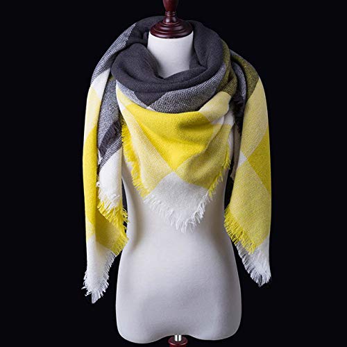 Homely Winter Scarf for Women Tartan Scarf Women Plaid Blanket Scarf