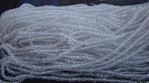 Perles en agate blanche facettées 3mm pour créer vos bijoux de mariage d'été - 2