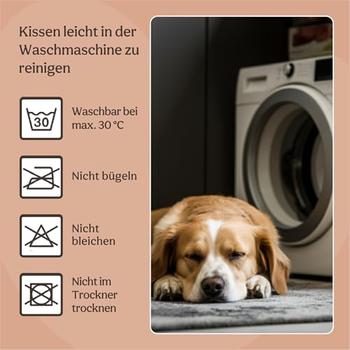 Rosewood All Seasons Ovale Hundematratze XL 95 cm – Täglicher Gebrauch – Maschinenwaschbarer Komfort – Pflegeleicht – Bequem und Stabil – Extra Großer Liegebereich – Vielseitig Einsetzbar