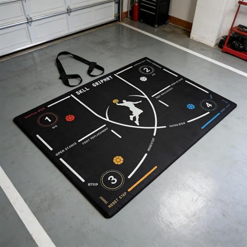 Esterilla de baloncesto para taladro de bote infantil y ejercicios de escalones portátil 3