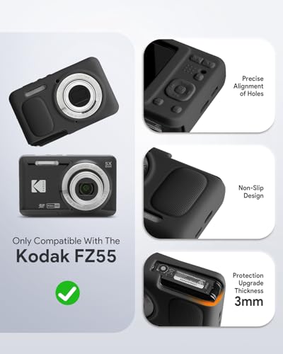 Kit funda cámara para KODAK PIXPRO FZ55 negro miniatura 2