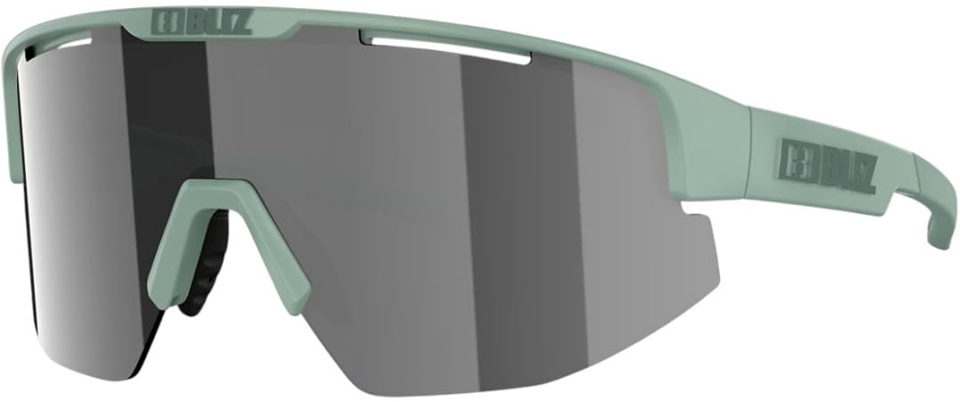 Bliz Sportbrille Matrix matt grün/smoke mirror silver