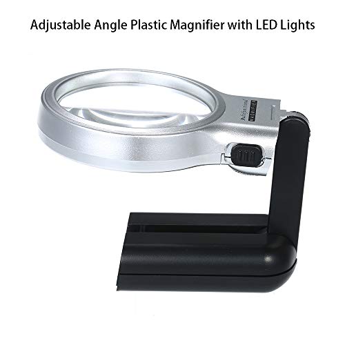 Anself TH7006 Multifuncional Desktop Lupa Handheld Ângulo Ajustável Lupa de Leitura Relógio Reparaçã