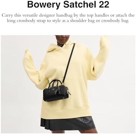 Amazon | コーチ バワリー サッチェル 22, B4/チョーク, One Size
