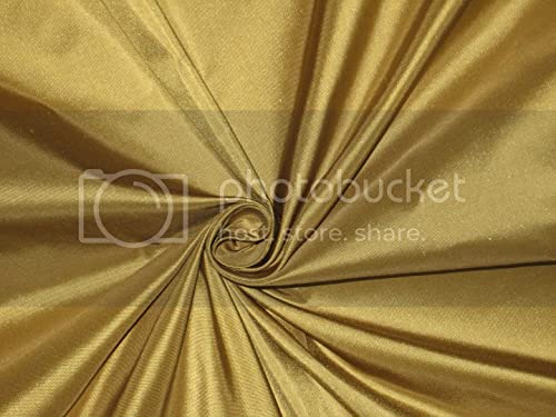 Taffetas de soie moutarde 137 cm | Étoffes sans pli pour robes - 2