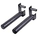 Ollieroo Set of 2 Weight Plates Holder Attachment, Power Rack Accessories, Weight Plate Storage - Designed to fit 2" x 2" Tube Power Racks with 1" Hole
