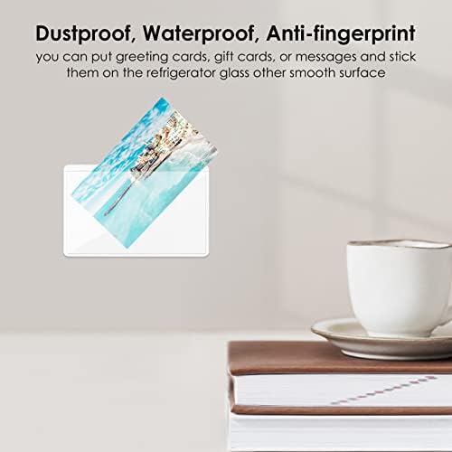50 Pack Self-Adhesive Index Card Holder, Clear Card Holder with Top Open for Organizing and Protecting Your Index Cards, Photos, Folder Labels (5 x 8 cm)