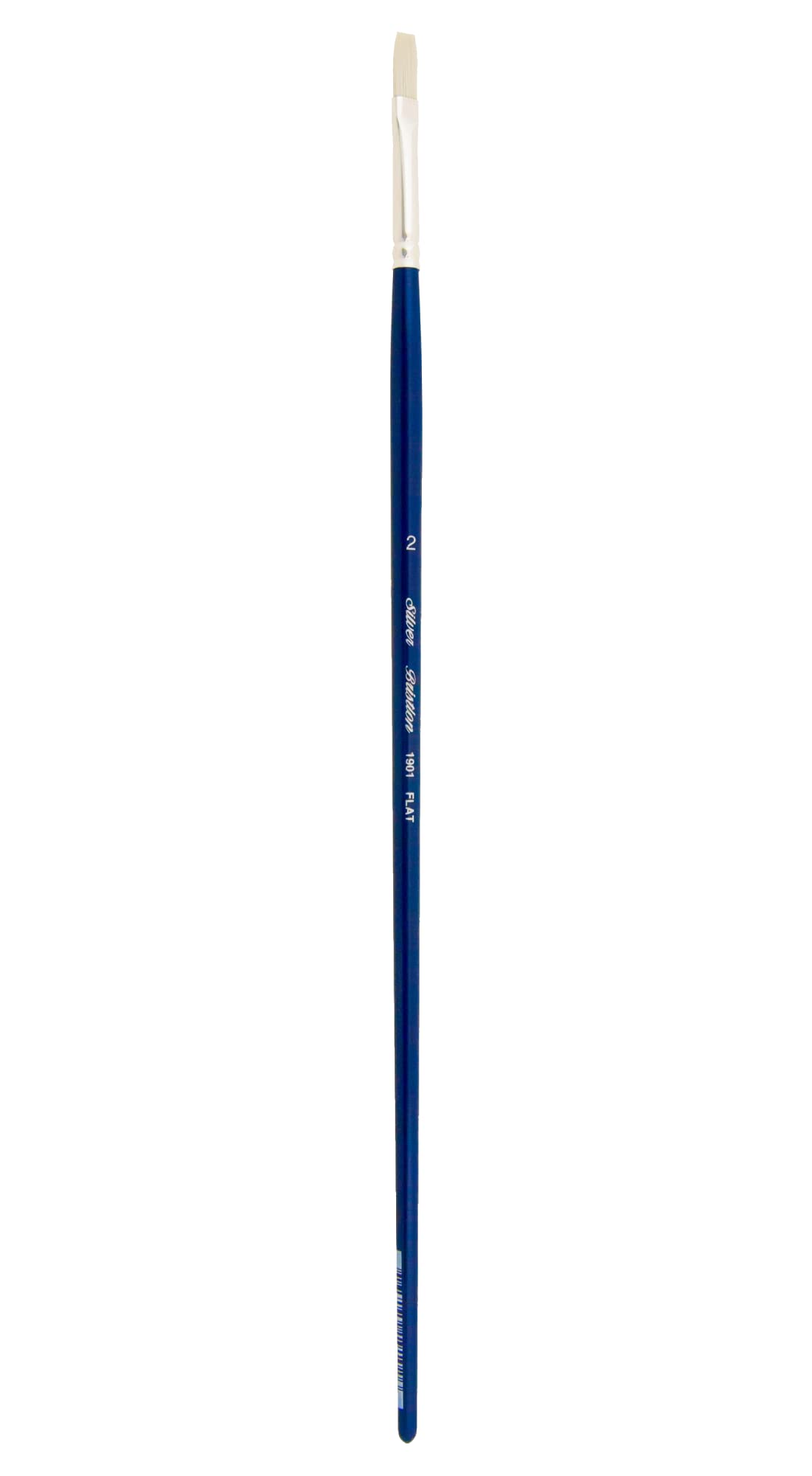 Silver Brush Limited Bristlon Flat Oil and Acrylic Paintbrush, Size 2