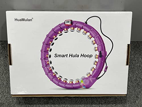 Foto von HuaMulan Smart Hula Hoop, Smart Hula Hoop Reifen Erwachsen & Anfänger, Smart Fitness Reifen mit Zähler, 24 Einstellbare Hoola Hoop Reifen für Gewichtsverlust und Fitness